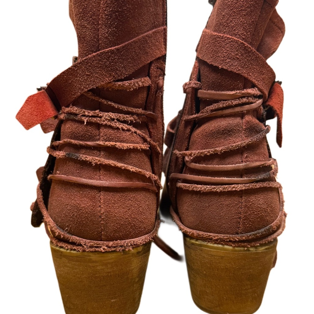 Burgundy Booties - Picture 5 of 7